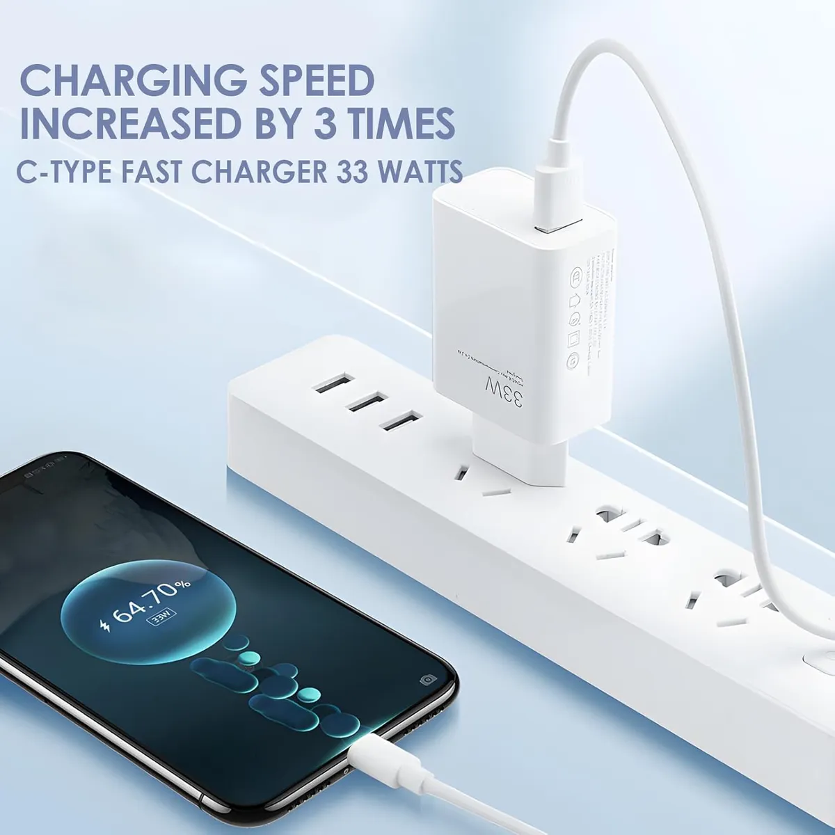 Chargeur Rapide Xiaomi 33 W avec câble USB  11PRO