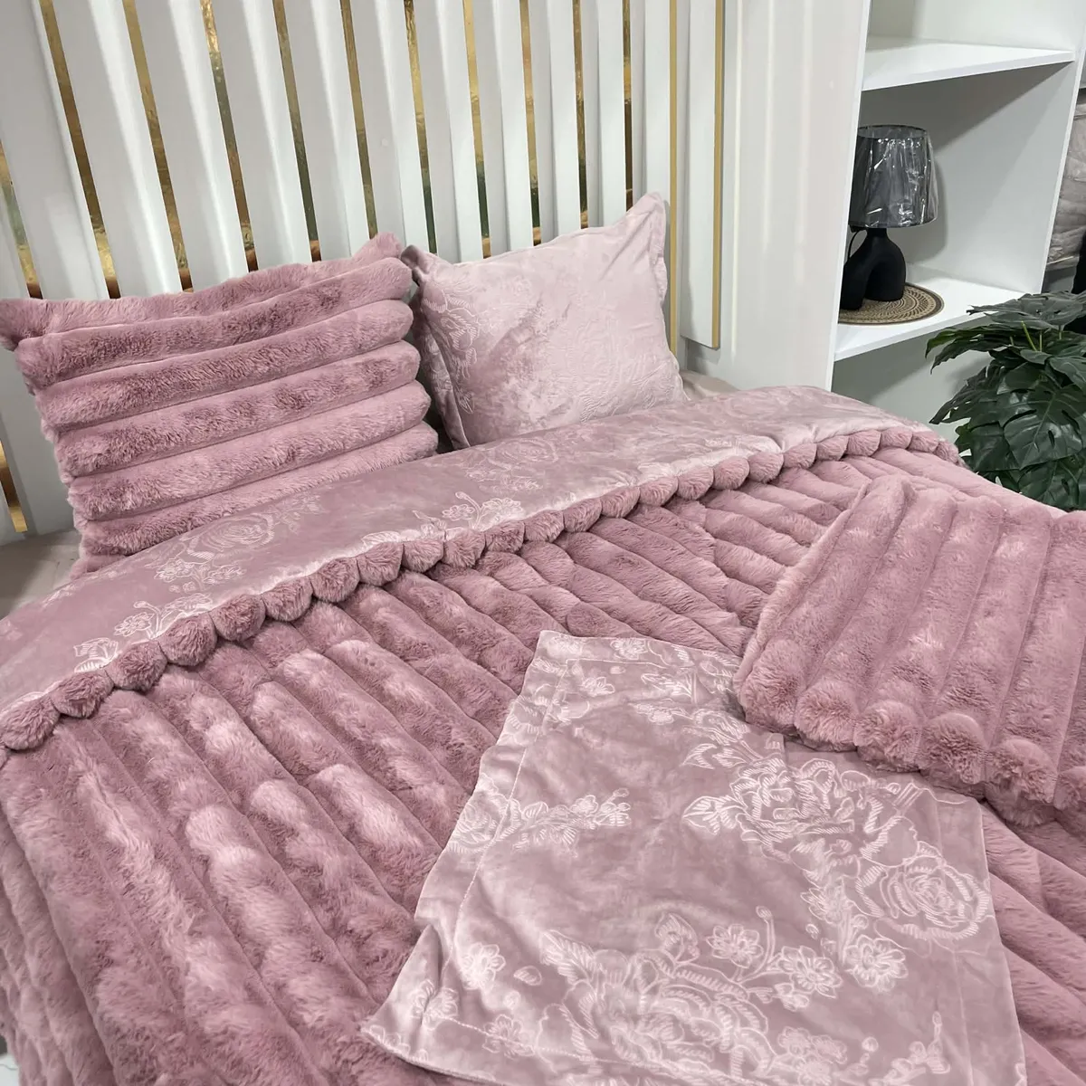 Farech couette BUBBLE double face  - ROSE