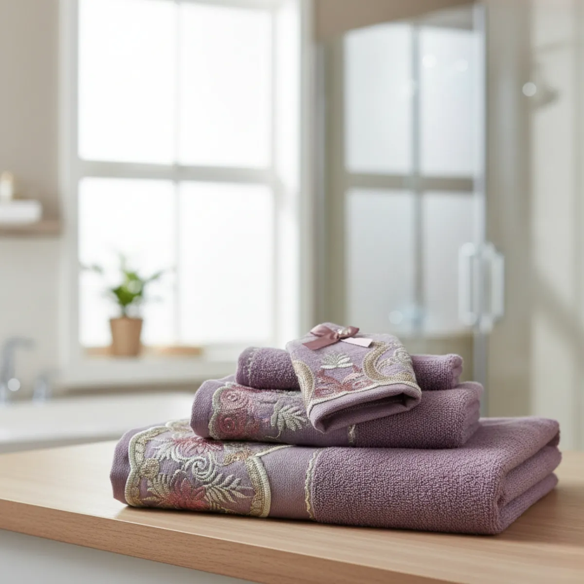 Set de 3 serviette visage et corps - SERV3VC