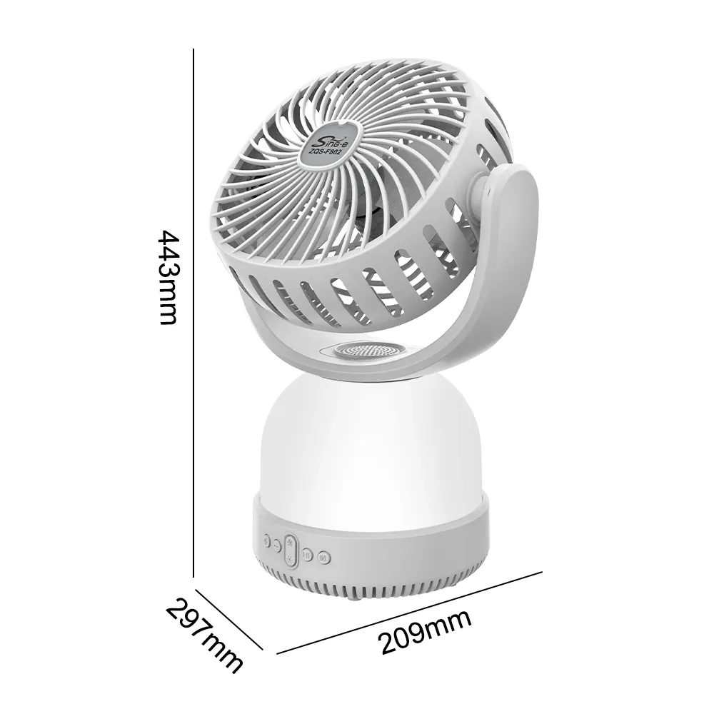 Speaker Ventilateur Bluetooth Sing-e ZQS-F802