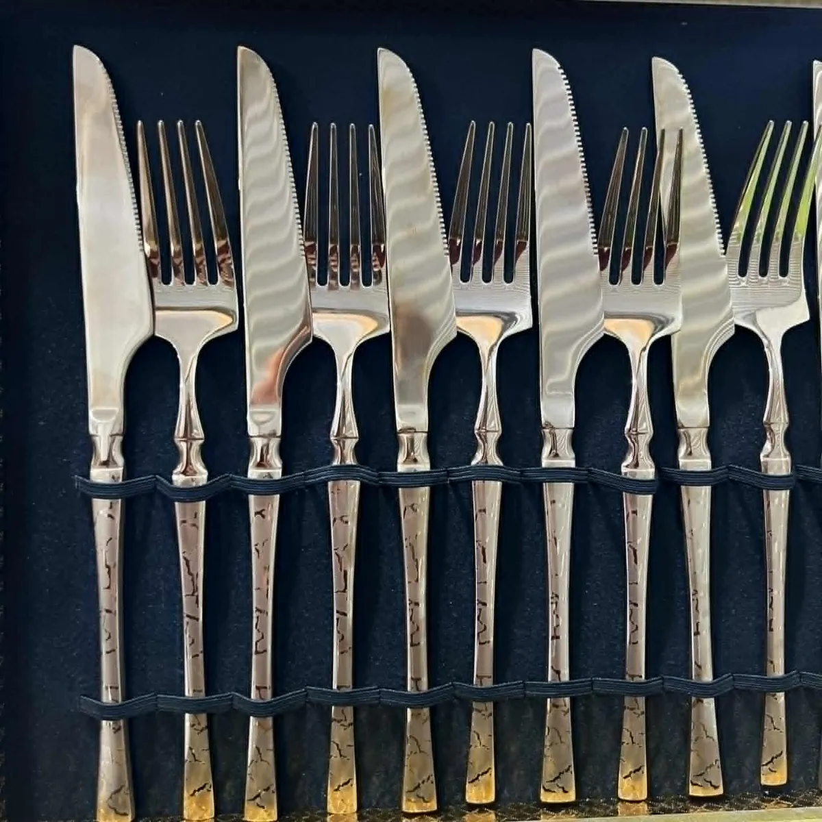 offret ménagère inox 24pcs ELG6-2 - Argent