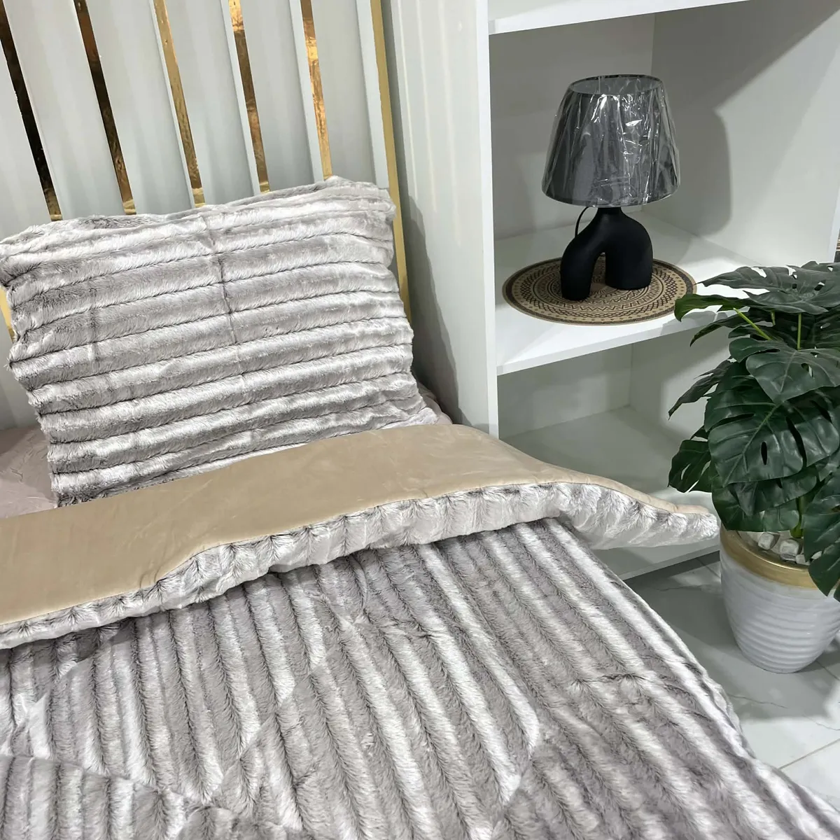 Farech couette RISHA - GREIGE