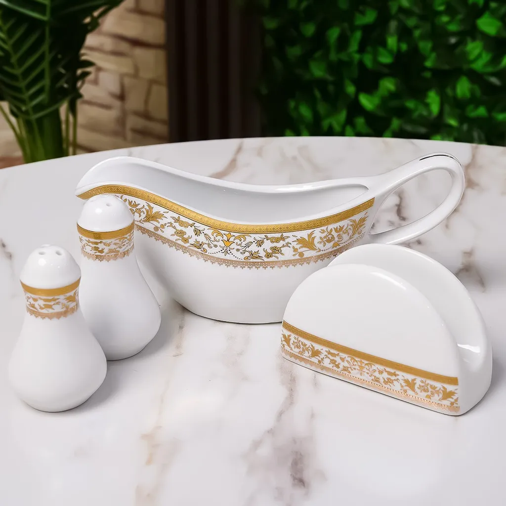 Service à Table 72 Pièces en Porcelaine Florence M3- Rond