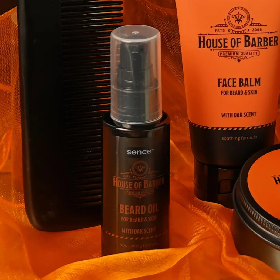 Sence Coffret Soins Barbe House of Barber Essential Kit Gift Set pour Homme