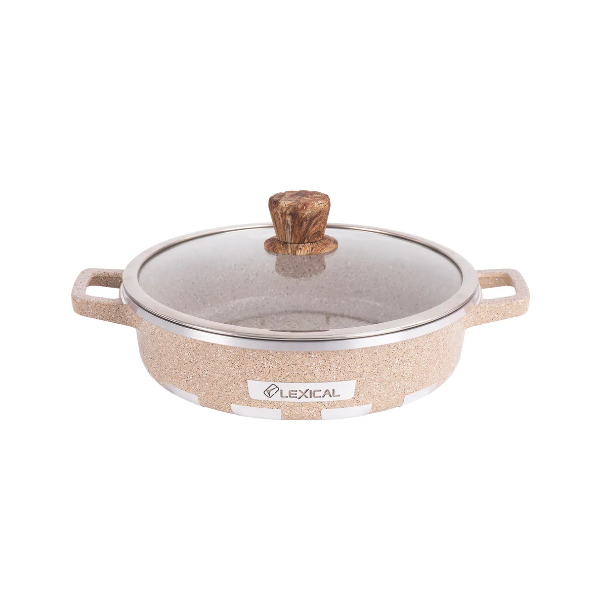 Set casserole granite 10pcs Lexical CDC-5710-3 - Beige