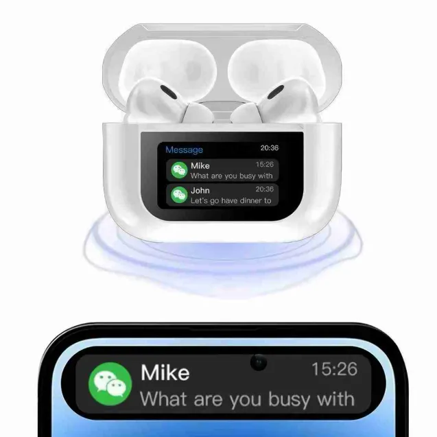 Écouteurs Bluetooth V15Pro avec écran LED tactile