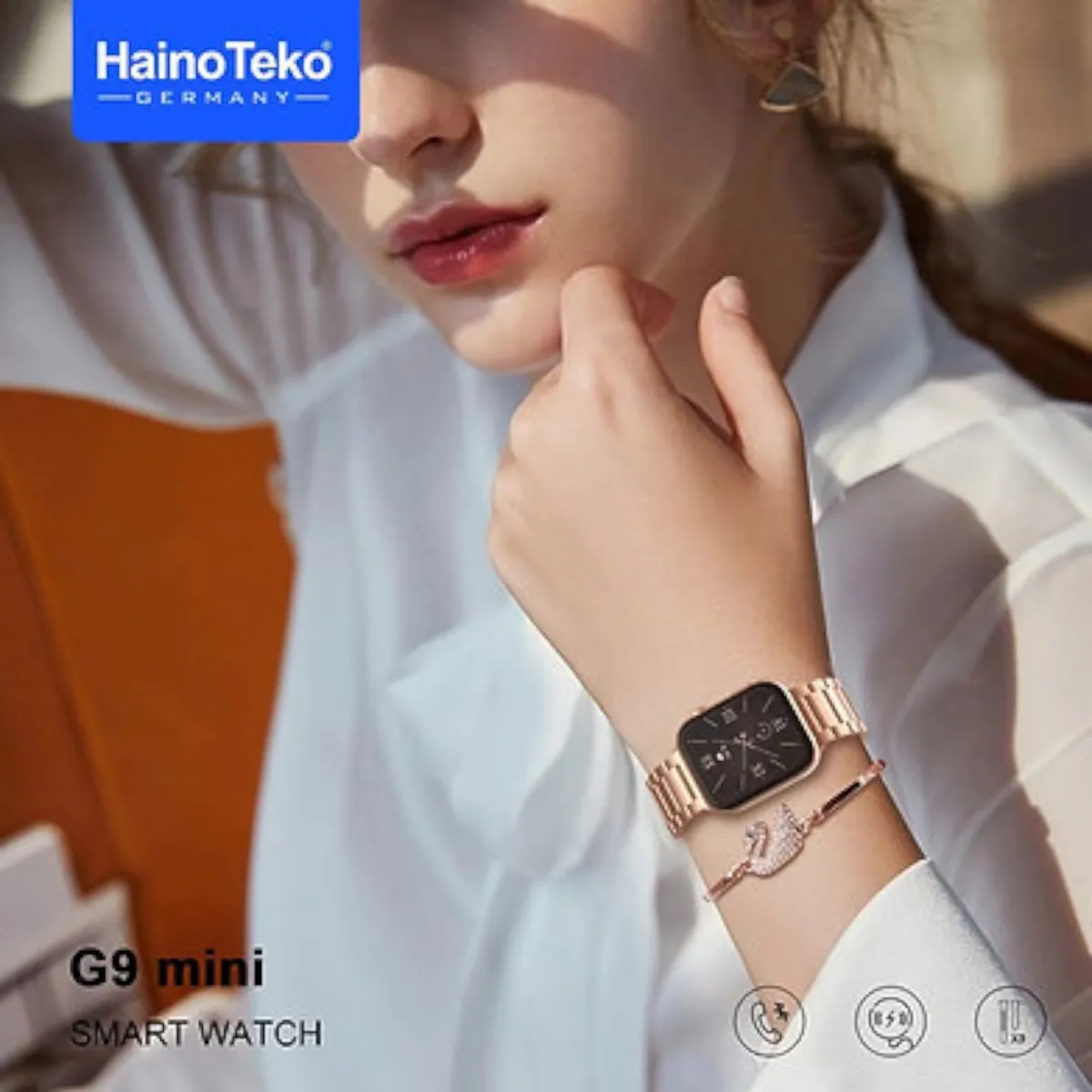 Montre Connectée Haino Teko G9 Mini - Rose & Gold