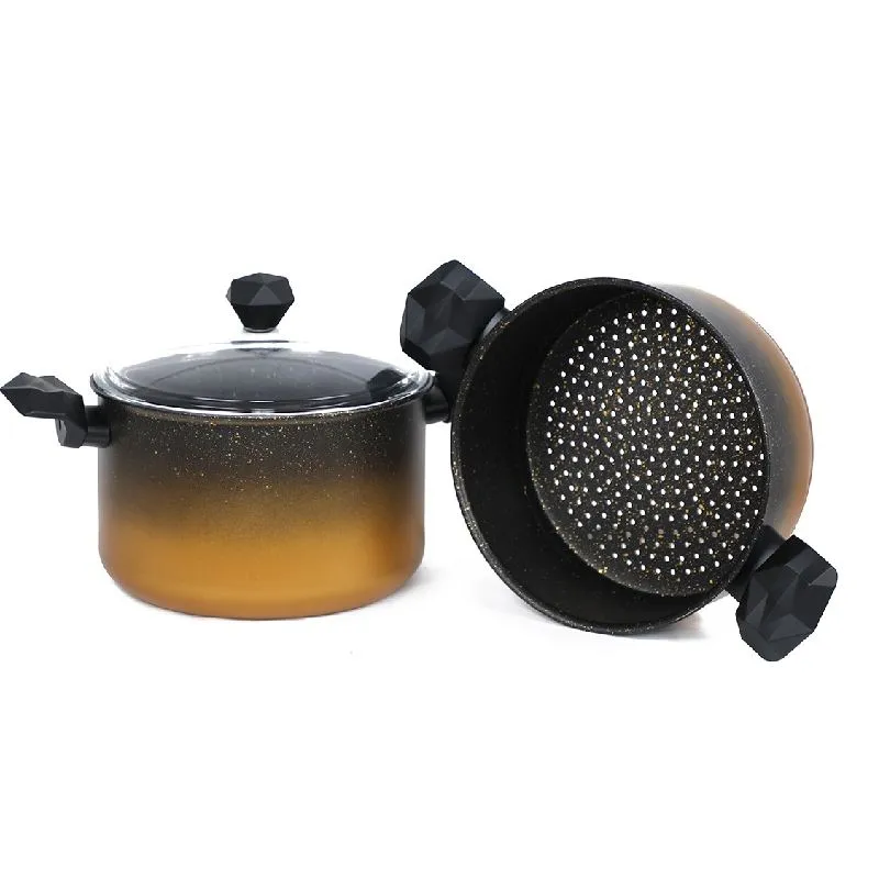 Batterie De Cuisine Granite 25 Pièces - GRATINA Jaune