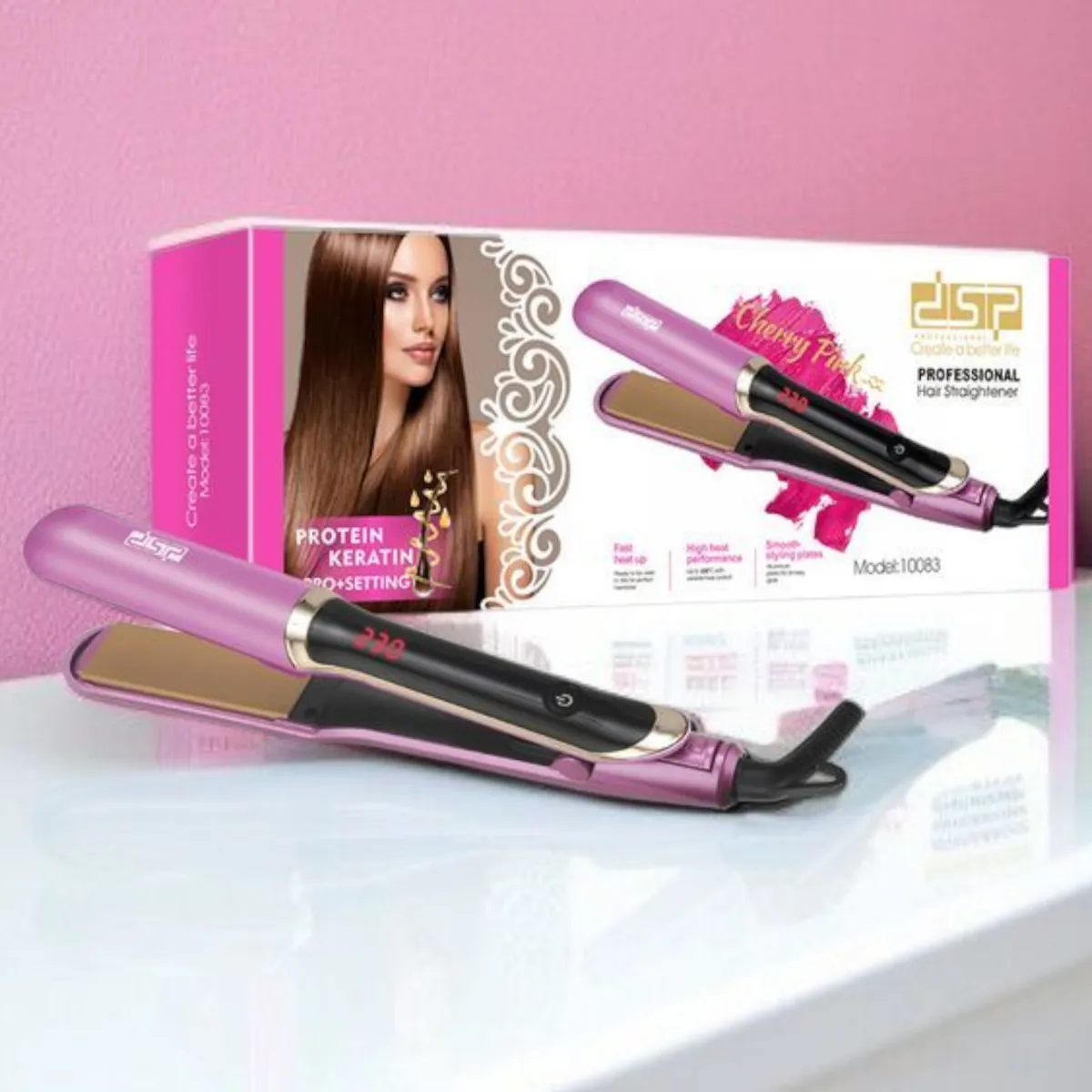 Plaque Cheveux Lissante Professionnelle DSP 10083