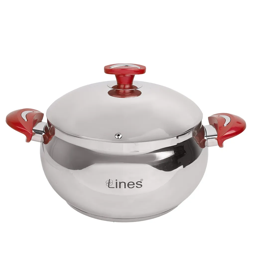 Batterie de Cuisine Inox ABM 10 Pièces - Inox 18/10 - Rouge