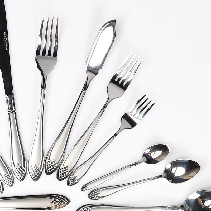 Coffret Ménagère 125 Pièces en Inox 18/10 Carré - ABM