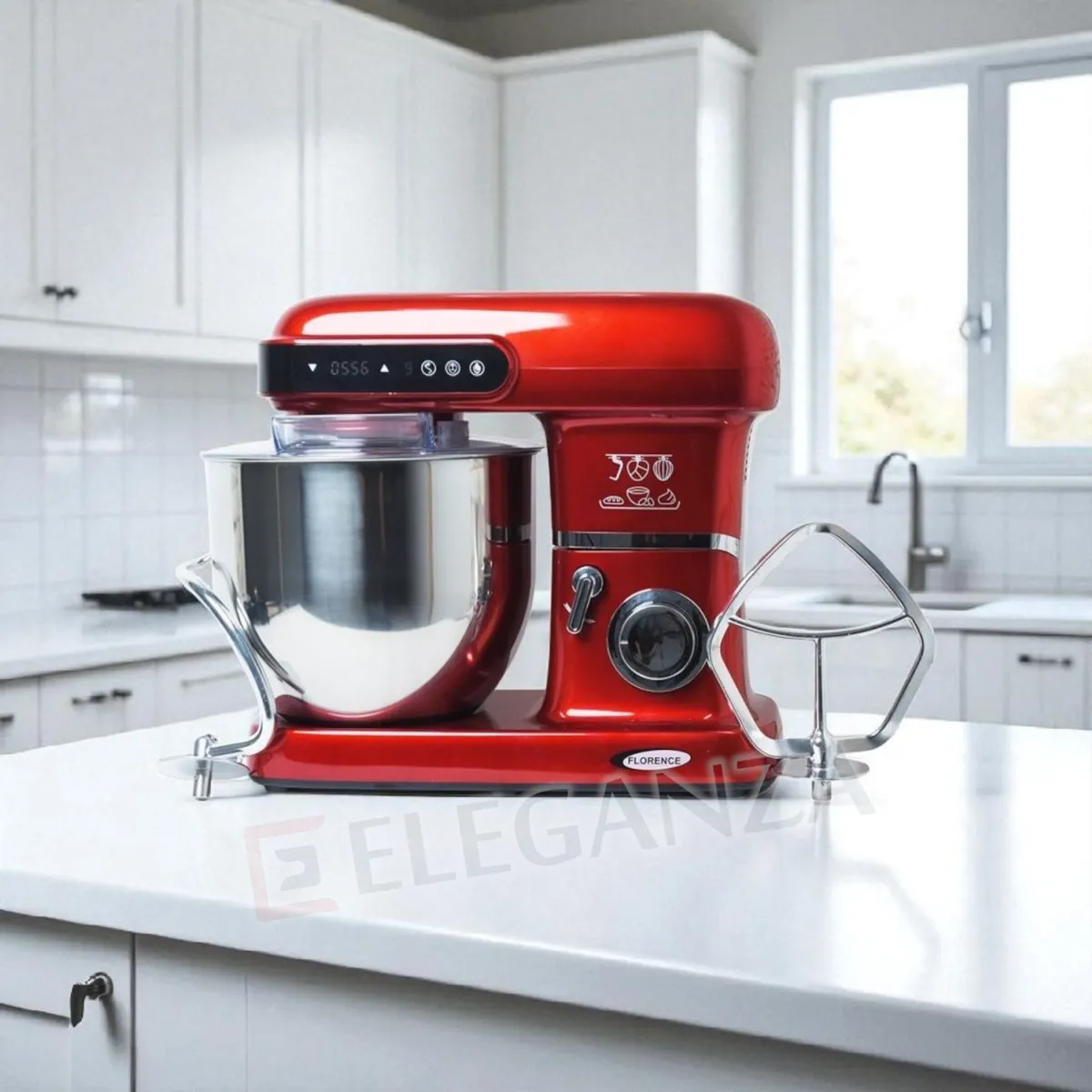 Robot pétrin Florence SM-A02 - 10 Litres - 2200 Watts - Rouge