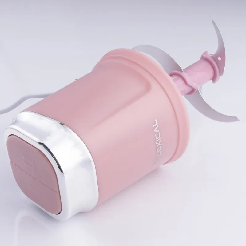 Hachoir à Viande Bol en Plastique Lexical LCH-1909 - 2L- 300Watts - Rose