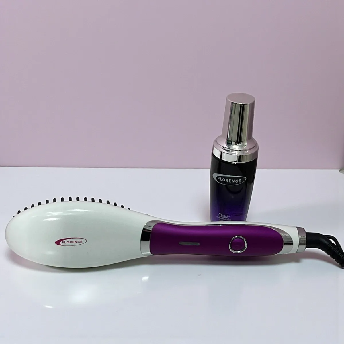 Brosse à cheveux avec serum Florence HK449-1 - 50W - Violet