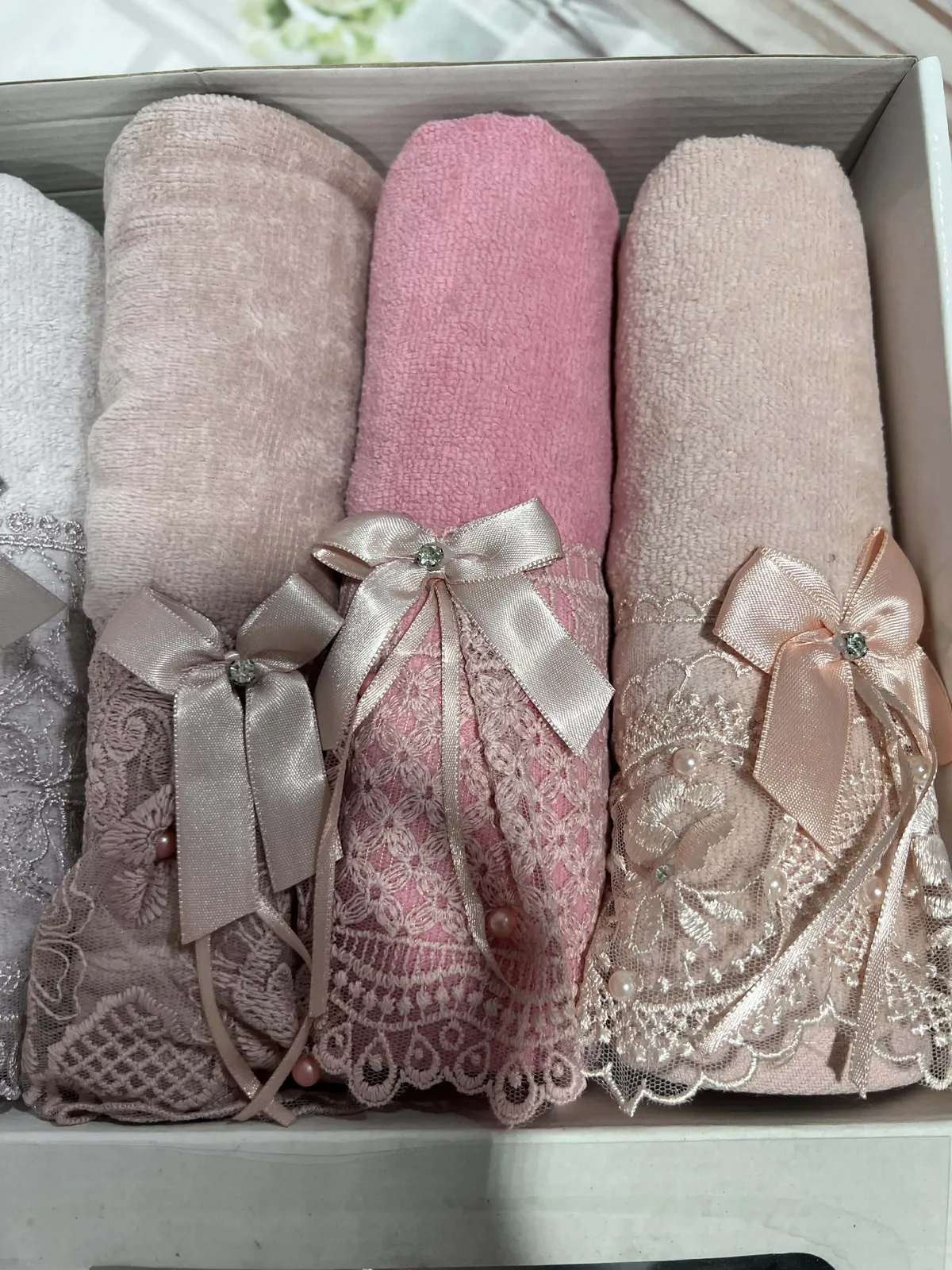 Set 6 serviettes visage MADAME D'OR