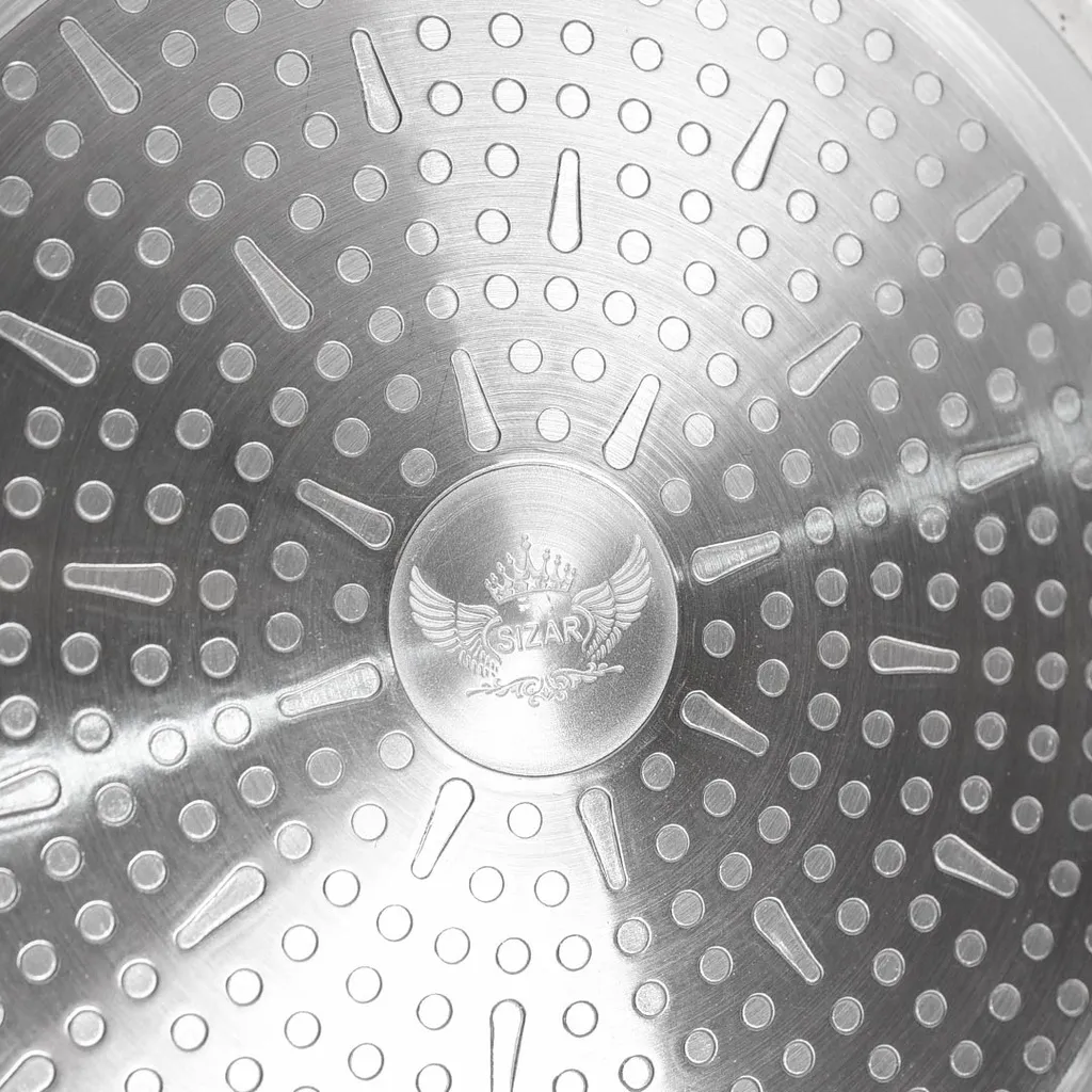 Set de 3 poêles Granite Sizar HK437 - Noir