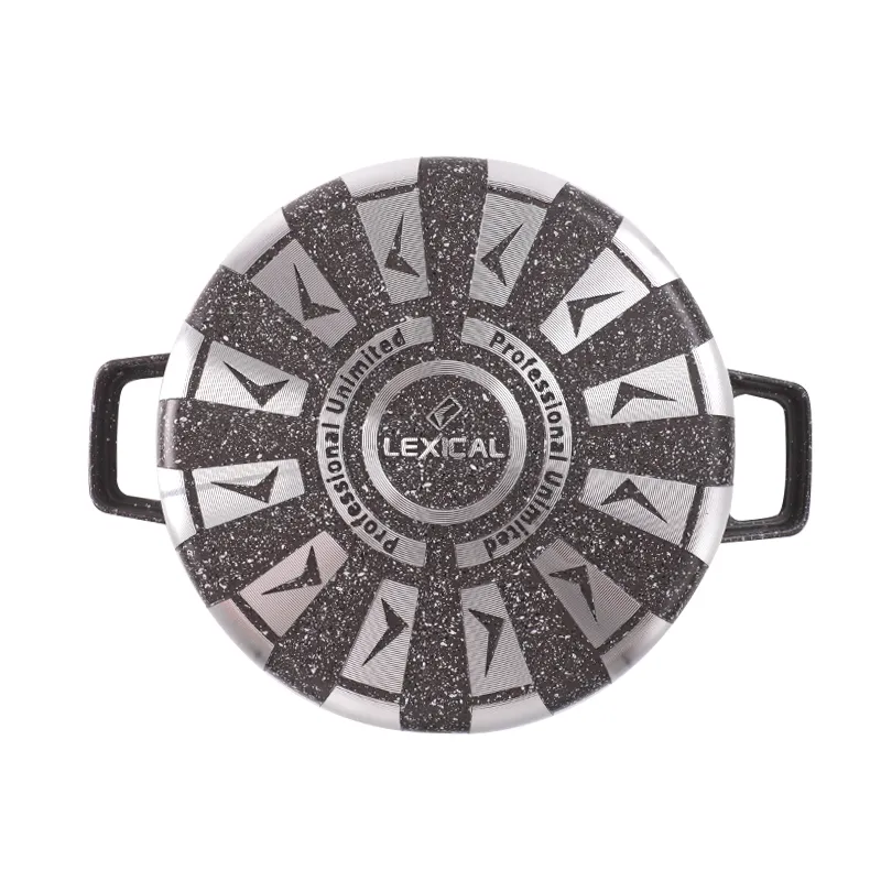 Set casserole granite 10pcs Lexical CDC-5710-5 - Gris