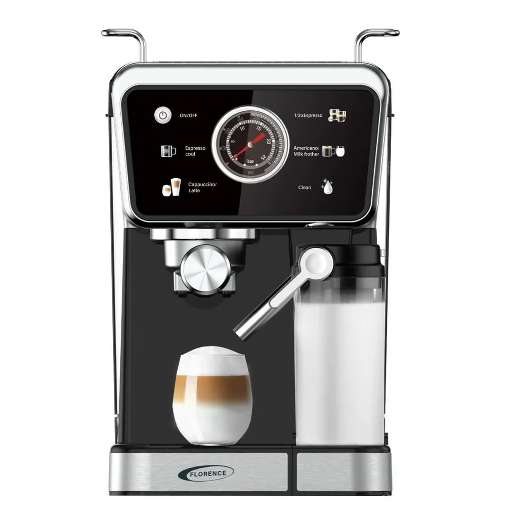 Machine à café Florence 5en1  HK457 - Expresso et Nespresso - 1350 Watts -  20 Bars - 1.5 Litres