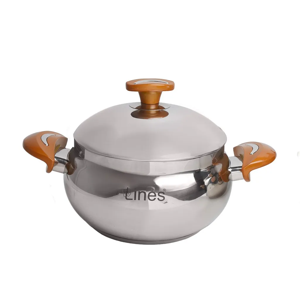 Batterie de Cuisine Inox ABM 10 Pièces - Inox 18/10 - Jaune