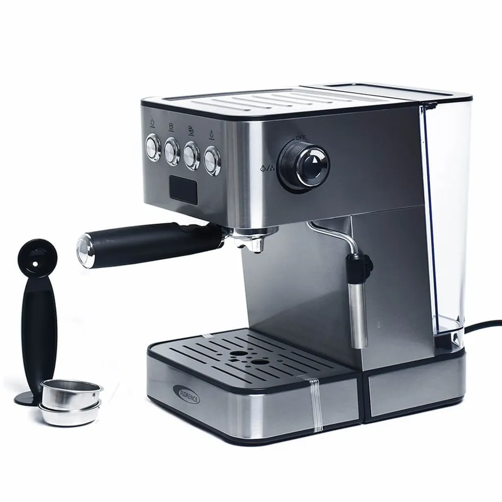 Machine à Café Expresso Cappuccino Latté Florence AG-1302A - 1050W