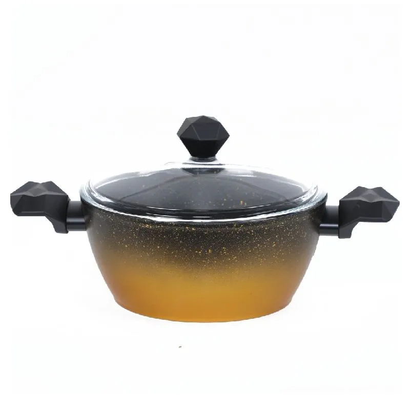 Batterie De Cuisine Granite 25 Pièces - GRATINA Jaune