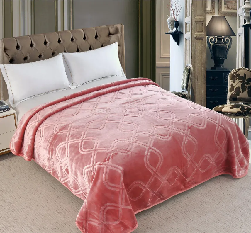 Couverture 2 Places Golden Bir - 7kg- 220/240 - Rose