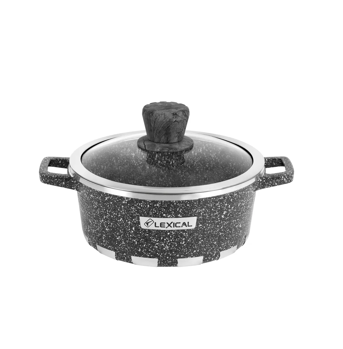 Set casserole granite 10pcs Lexical CDC-5710-2 - Noir