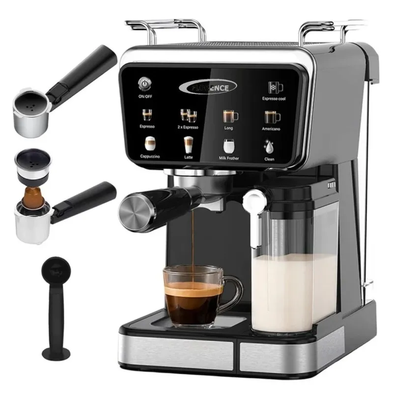 Machine à Café Florence 9en1  HK461 - 1350 Watts -1.5 Litres - 20 bars