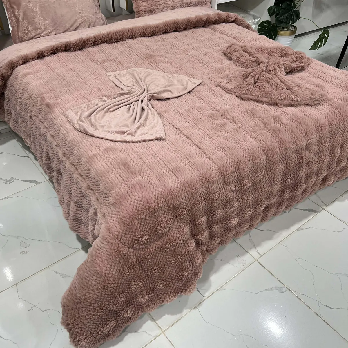 Farech couette 5PCS Double face CANISH - Rose