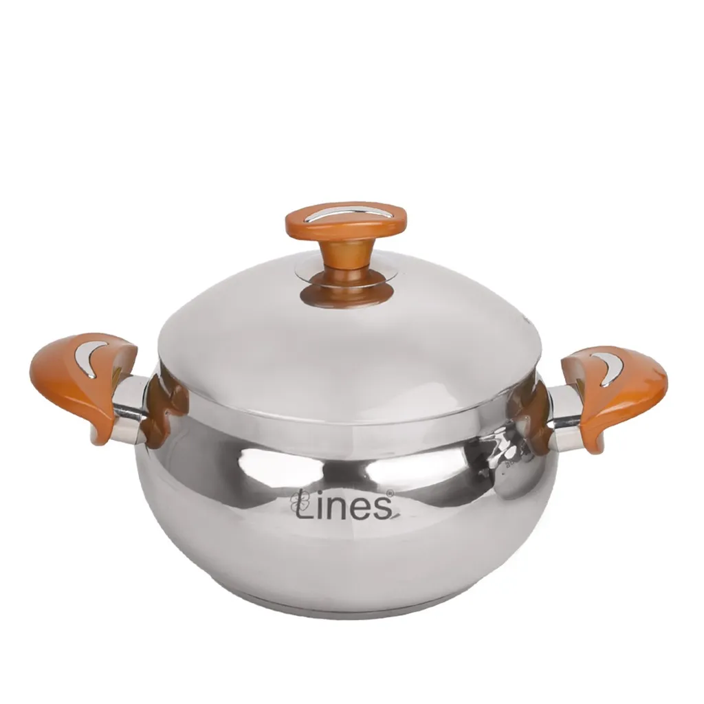 Batterie de Cuisine Inox ABM 10 Pièces - Inox 18/10 - Jaune