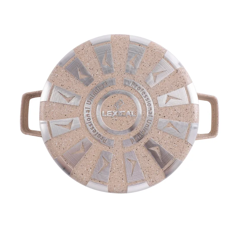 Set casserole granite 10pcs Lexical CDC-5710-3 - Beige