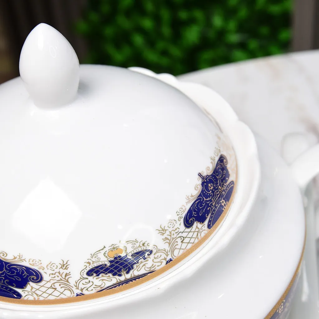 Service à Table 72 Pièces en Porcelaine Florence M1- Rond