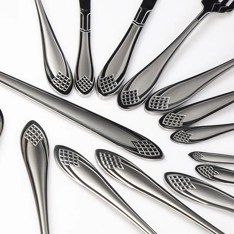 Coffret Ménagère 125 Pièces en Inox 18/10 Carré - ABM