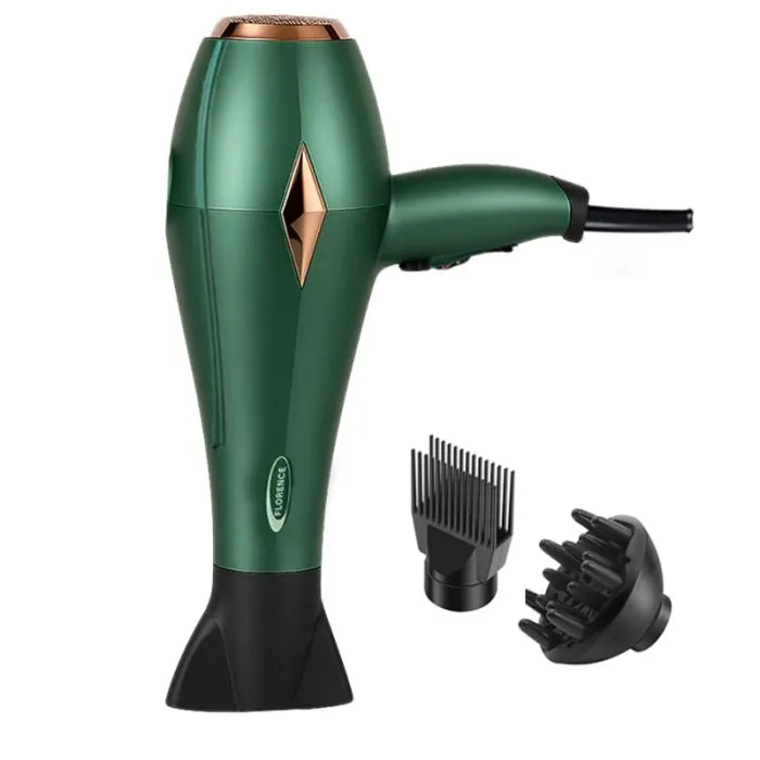 Sèche cheveux professionnel Florence HK-427 – 2200W, 3 Températures, Diffuseur & Concentrateurs