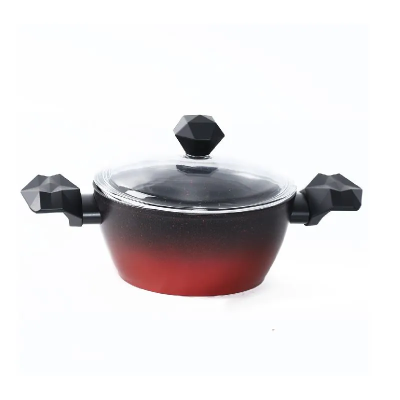 Batterie De Cuisine Granite 25 Pièces - GRATINA Rouge