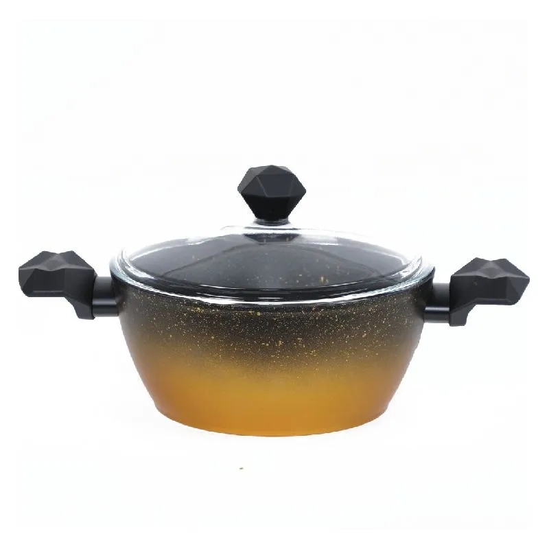 Batterie De Cuisine Granite 25 Pièces - GRATINA Jaune