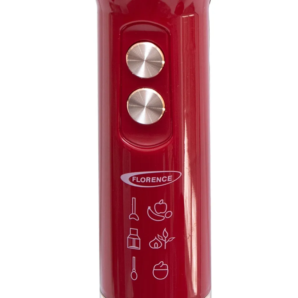 Mixeur Plongeant 4En1 Florence HK452  - 400 Watts - Rouge