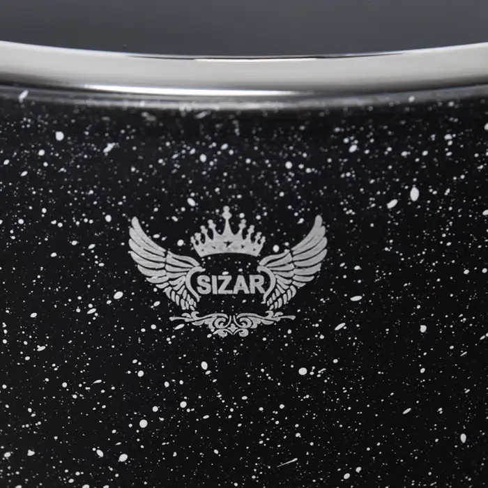 Batterie De Cuisine Sizar 23 Pièces Noir