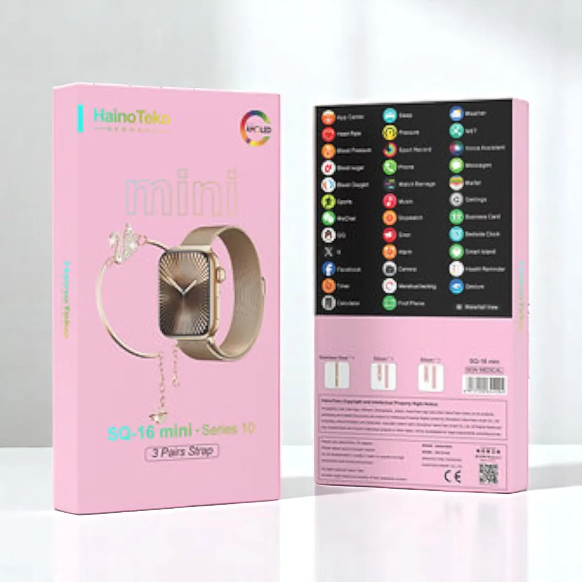 Montre Connectée HAINO TEKO SQ-16 Mini Series 10 - Rose