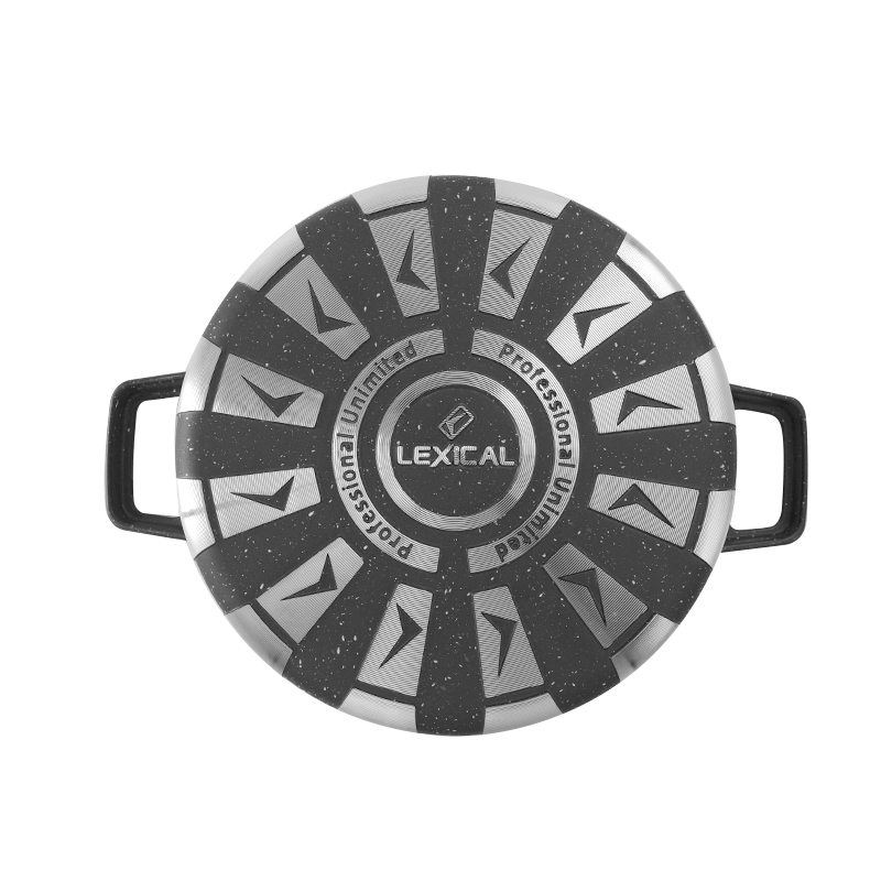 Set casserole granite 10pcs Lexical CDC-5710-2 - Noir