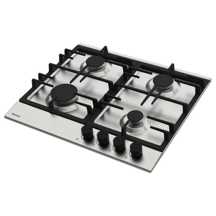 Plaque de Cuisson Encastrable FOCUS F408X - 4 Feux - 60 cm - Inox