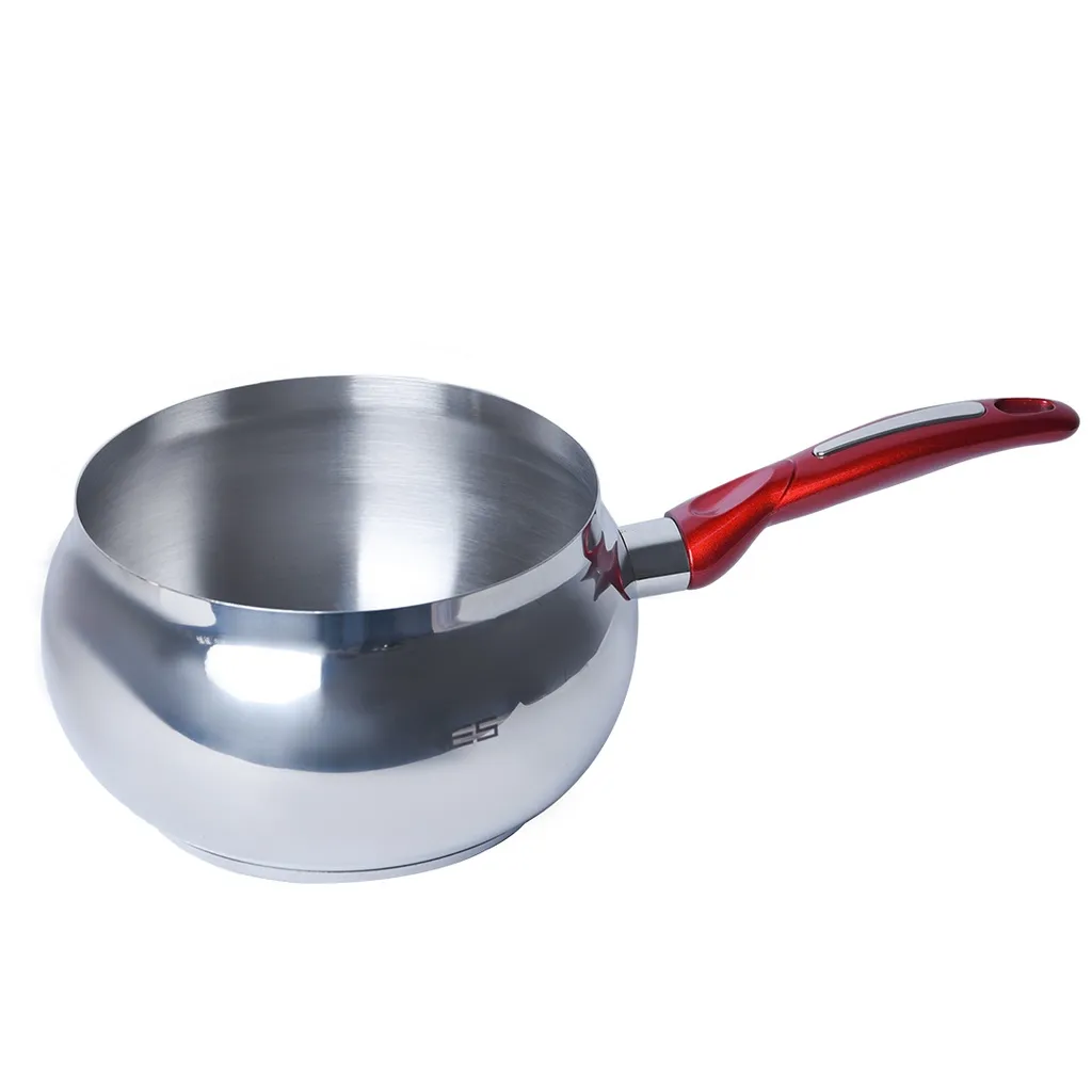 Ensemble de 5 Casseroles ABM  Inox 18/10 -  6005  -  Rouge