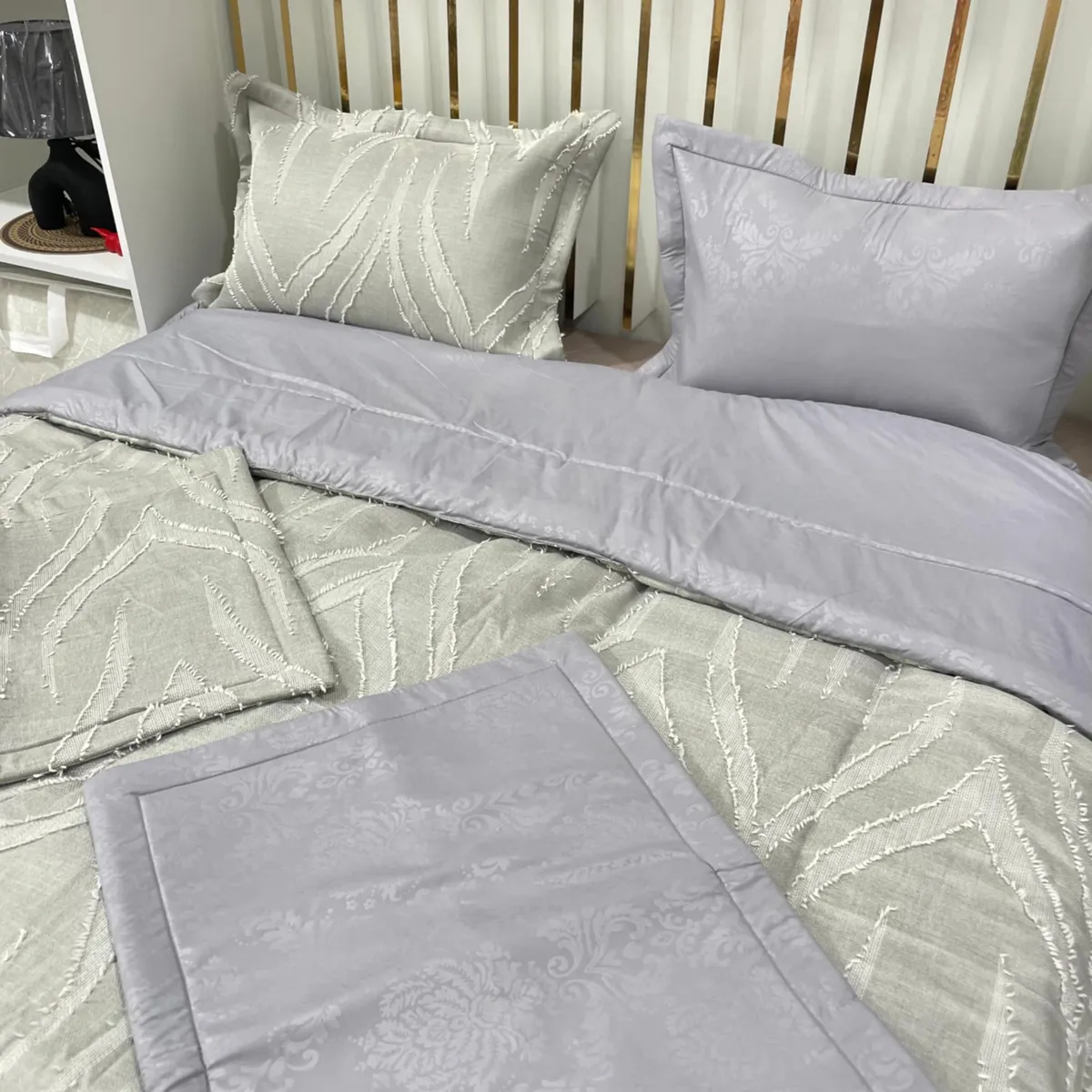 Farech couette double face 5PCS JULIA - Greige