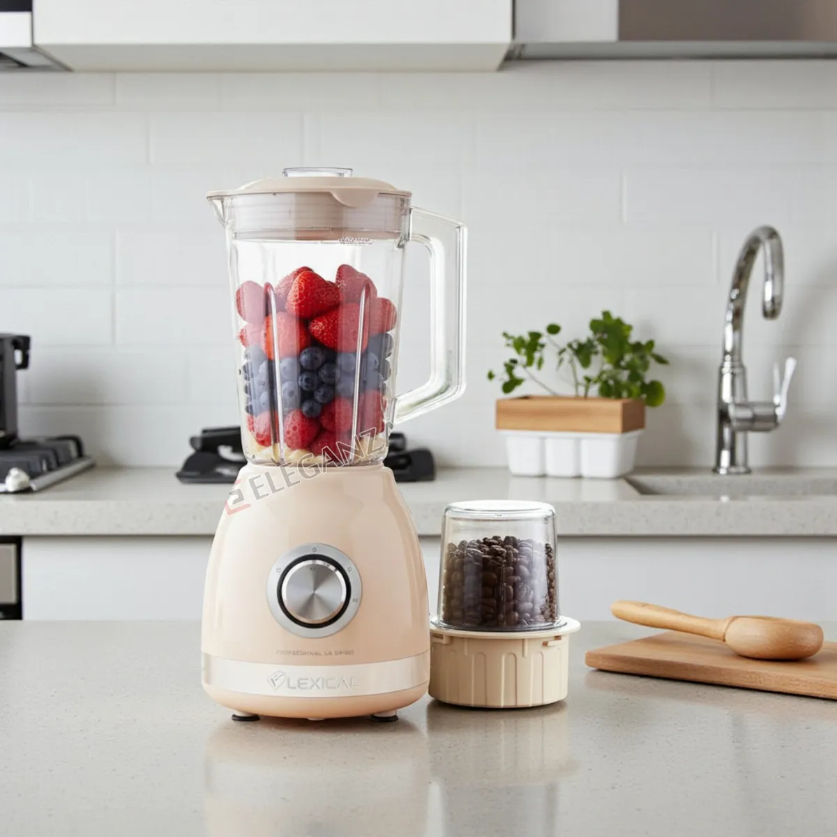 Blender 2En1 Lexical LBL-1522-3 - 500W - 1.6L - Beige