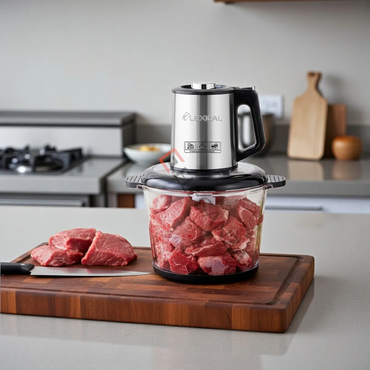 Hachoir à Viande En Verre Lexical LCH-1970 - 400 Watts - 3 Litres