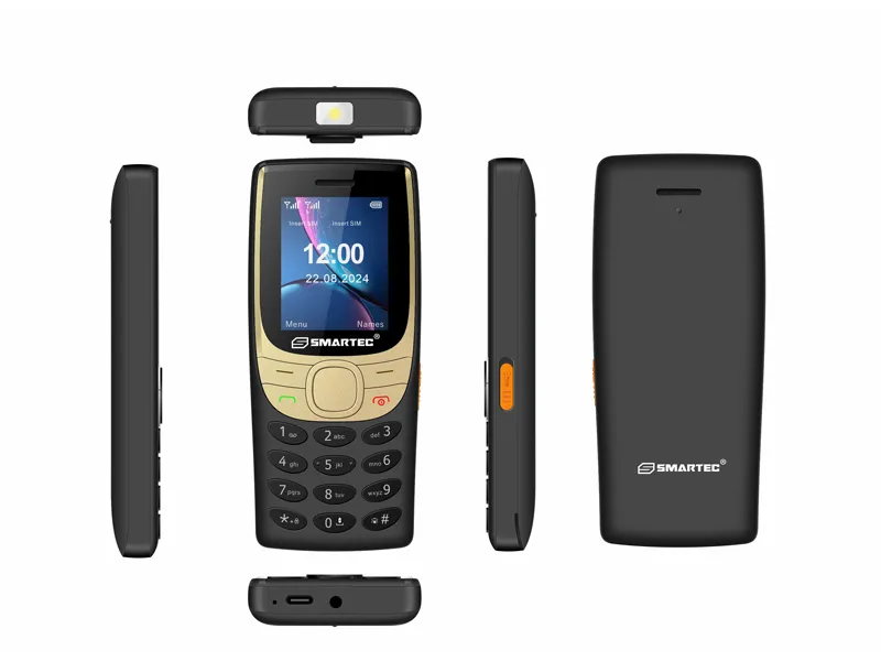 Téléphone Portable GSM Smartec V1 – Black gold
