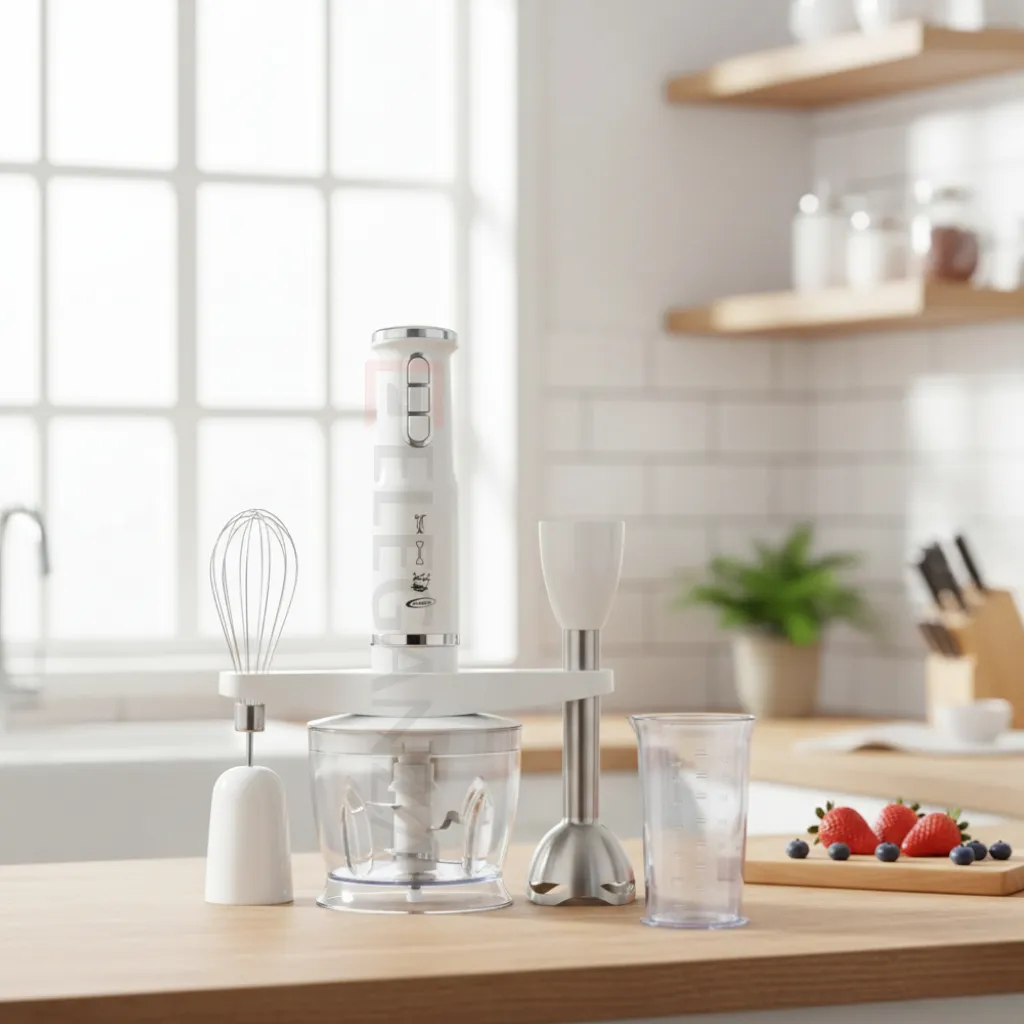 Mixeur Plongeant 4en1 Florence HK-335 - Blanc