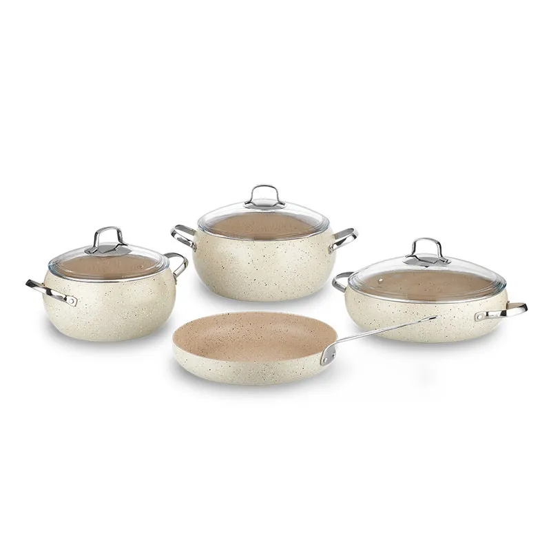 Batterie de cuisine  granite 7 pièces INTERSEF B224