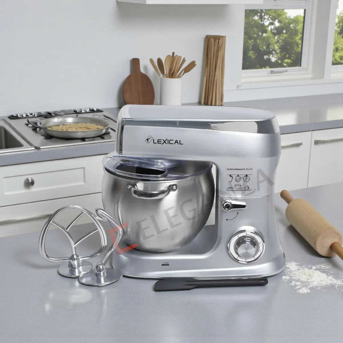 Robot Pétrin Lexical LMB-1850-8 -1500 Watts - 8.5 Litres - Gris