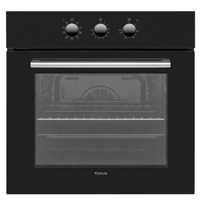 Four Encastrable FOCUS à Chaleur tournante 60 cm - F525B - Noir